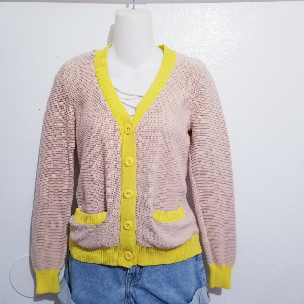 Cute Waffle Knitted  Cardigan